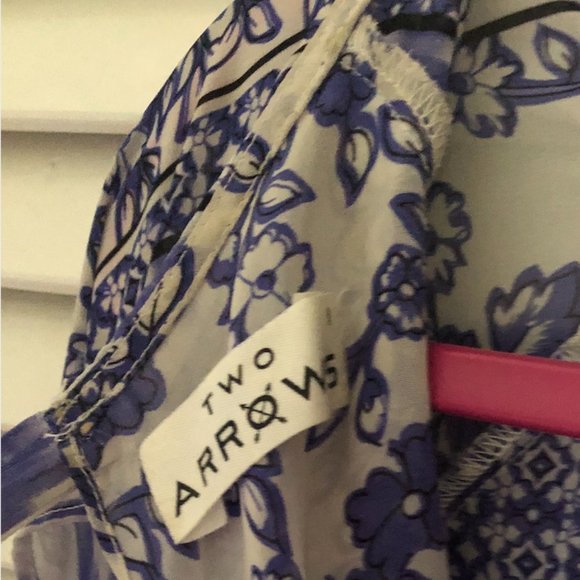 Anthropologie Two Arrows Paisley Purple Romper, Womens L - Picture 3 of 4